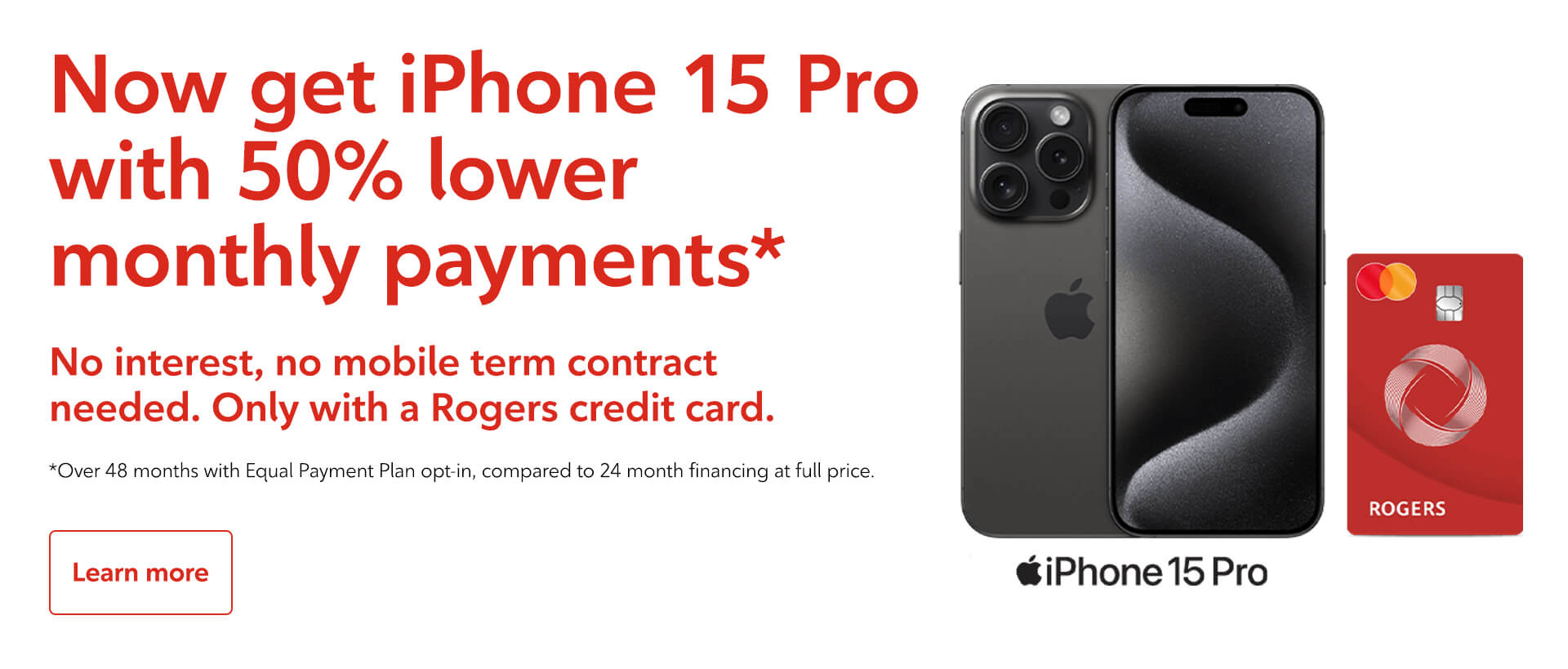 iPhone 15 Pro with Rogers credit card